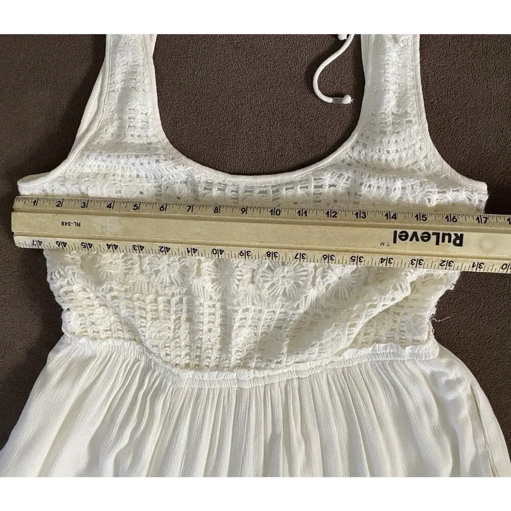 Love Stitch Cream Lace Bodice Wide-Leg Jumpsuit - Picture 10 of 13